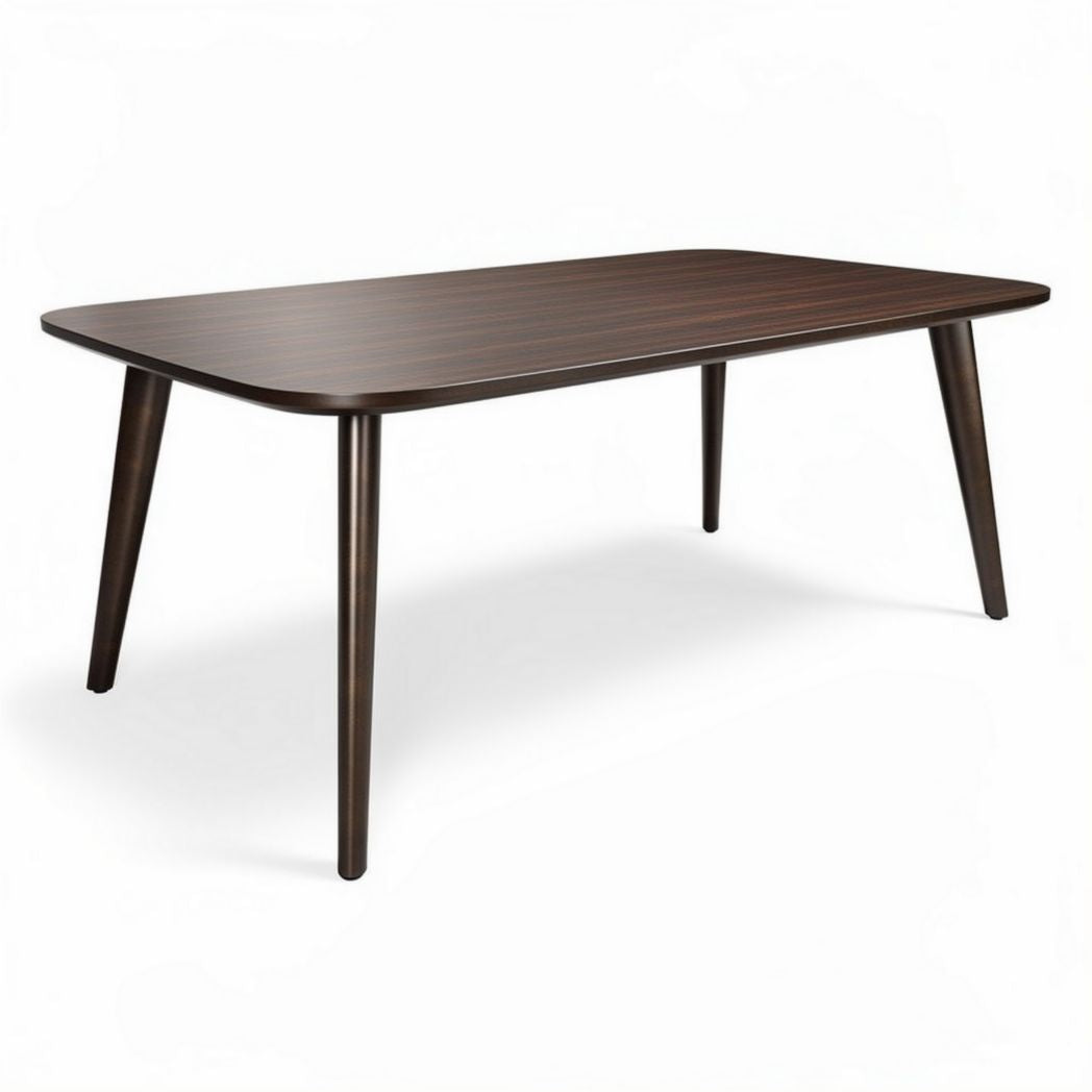 Tafels van hout met een moderne afwerking 150 x 80 x 75cm donkerbruin