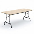 Vouwtafel van hout en metaal 180 x 75 x 74cm voor indoor en outdoor gebruik